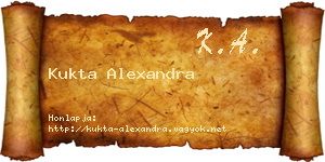Kukta Alexandra névjegykártya