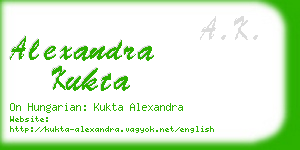 alexandra kukta business card